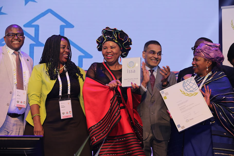 The ISSA Good Practice Award went to the Department of Social Development in South Africa